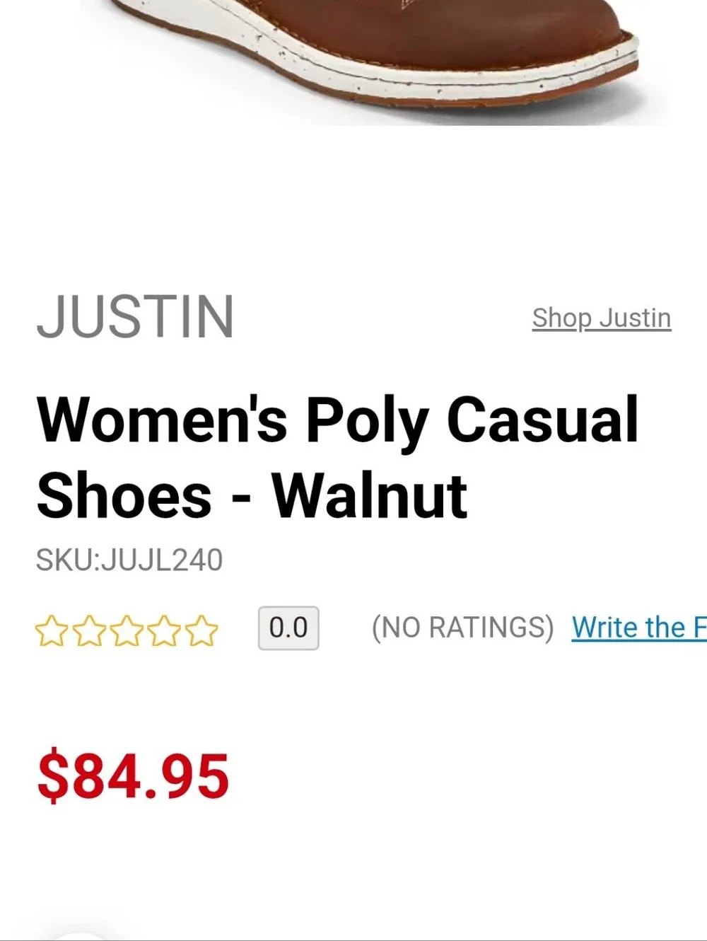 Justin Boots classic brown